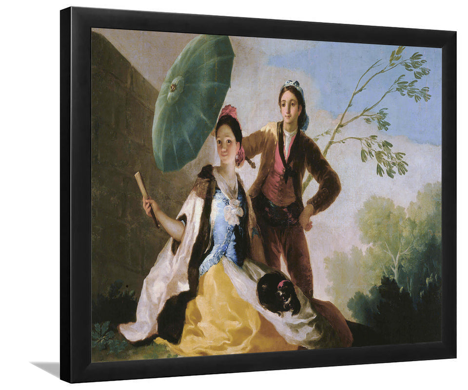 Umbrella By Francisco Goya-Art Print,Canvas Art,Frame Art,Plexiglass Cover
