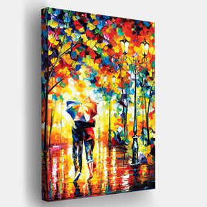 Walk With Dog Canvas Wall Art - Canvas Prints, Prints For Sale, Painting Canvas,Canvas On Sale