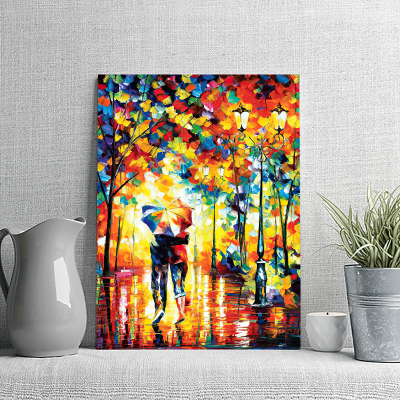 Walk With Dog Canvas Wall Art - Canvas Prints, Prints For Sale, Painting Canvas,Canvas On Sale