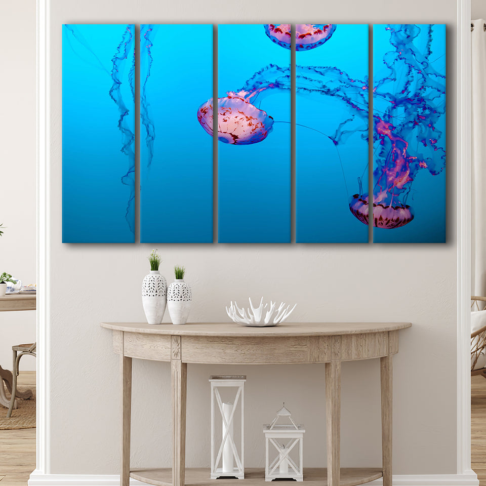 Underwater Canvas Art, Ocean Print 5 Panels B,Large Canvas,Canvas Prints Wall Art Home Decor