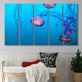 Underwater Canvas Art, Ocean Print 5 Panels B,Large Canvas,Canvas Prints Wall Art Home Decor