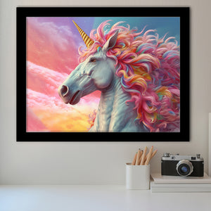 Unicorn Colorful Kids Art Framed Art Prints Wall Decor, Painting Art, Framed Picture