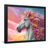Unicorn Colorful Kids Art Framed Art Prints Wall Decor, Painting Art, Framed Picture
