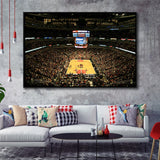 United Center Stadium Framed Canvas Prints Chicago Bulls Stadium,Sport Stadium Art Prints, Fan Gift