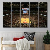 United Center Stadium Canvas Prints Chicago Bulls Stadium,Multi Panels B,Sport Stadium Art Prints, Fan Gift