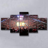 United Center Stadium Canvas Prints Chicago Bulls Wall Art Basketball,Multi Panels,Sport Stadium Art Prints, Fan Gift