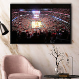 United Center Stadium Framed Canvas Prints Chicago Bulls Wall Art Basketball,Sport Stadium Art Prints, Fan Gift