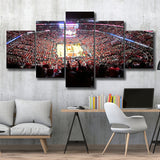 United Center Stadium Canvas Prints Chicago Bulls Wall Art Basketball,Multi Panels,Sport Stadium Art Prints, Fan Gift