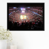 United Center Stadium Framed Canvas Prints Chicago Bulls Wall Art Basketball,Sport Stadium Art Prints, Fan Gift
