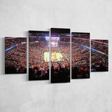 United Center Stadium Canvas Prints Chicago Bulls Wall Art Basketball,Multi Panels,Sport Stadium Art Prints, Fan Gift