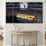 United Center Stadium Canvas Prints Chicago Bulls Wall Art,Multi Panels B,Sport Stadium Art Prints, Fan Gift