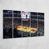 United Center Stadium Canvas Prints Chicago Bulls Wall Art,Multi Panels B,Sport Stadium Art Prints, Fan Gift