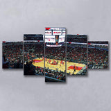 United Center Stadium Canvas Prints Chicago Bulls Wall Art,Multi Panels,Sport Stadium Art Prints, Fan Gift