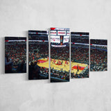 United Center Stadium Canvas Prints Chicago Bulls Wall Art,Multi Panels,Sport Stadium Art Prints, Fan Gift