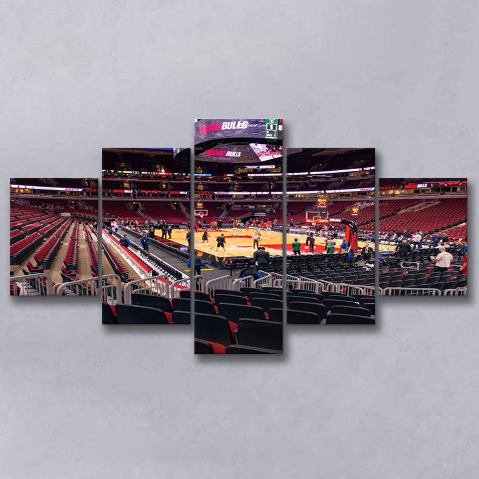 United Center Chicago, Stadium Canvas, Sport Art, Large Canvas, Multi Panels, Canvas Prints Wall Art Decor