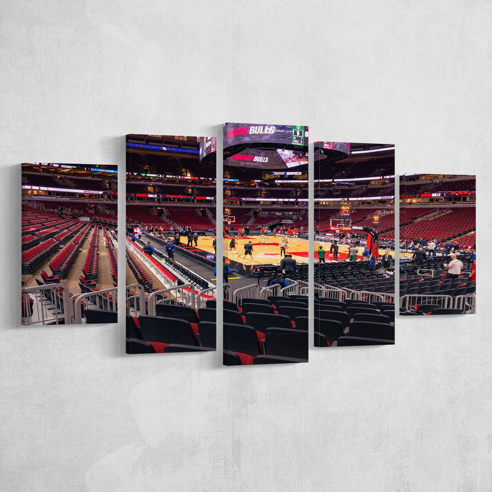 United Center Chicago, Stadium Canvas, Sport Art, Large Canvas, Multi Panels, Canvas Prints Wall Art Decor