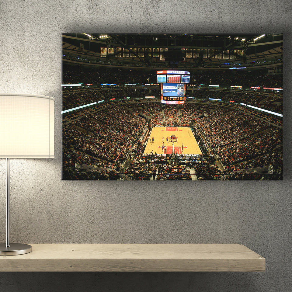 United Center, Stadium Canvas, Sport Art, Gift for him, Fan Gift, Canvas Prints Wall Art Decor