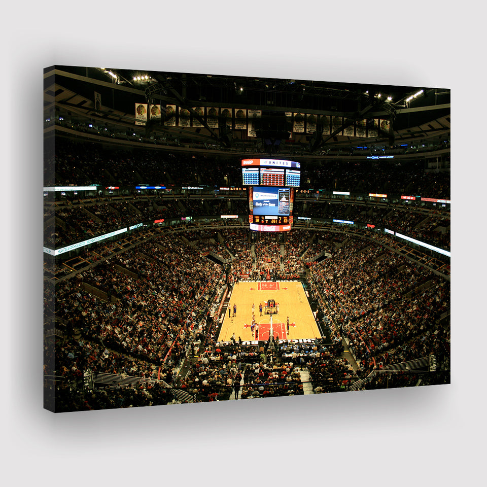 United Center, Stadium Canvas, Sport Art, Gift for him, Fan Gift, Canvas Prints Wall Art Decor