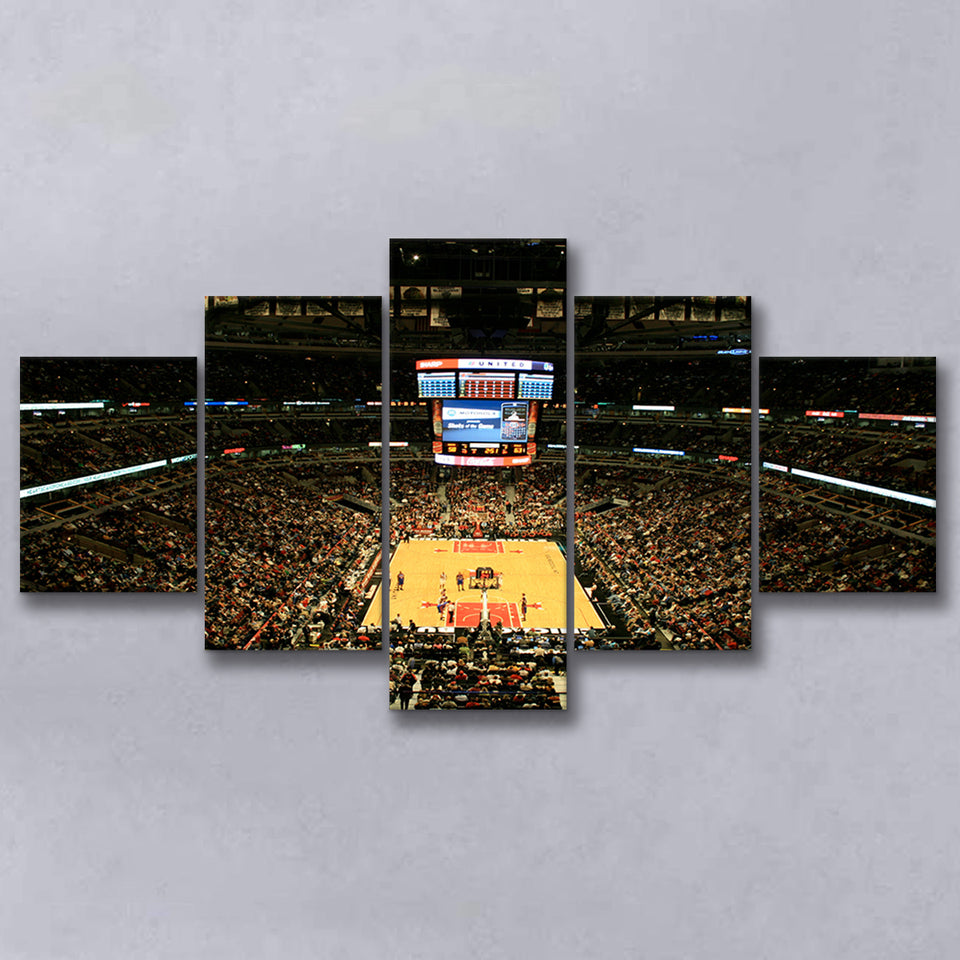 United Center, Stadium Canvas, Sport Art, Large Canvas, Multi Panels, Canvas Prints Wall Art Decor