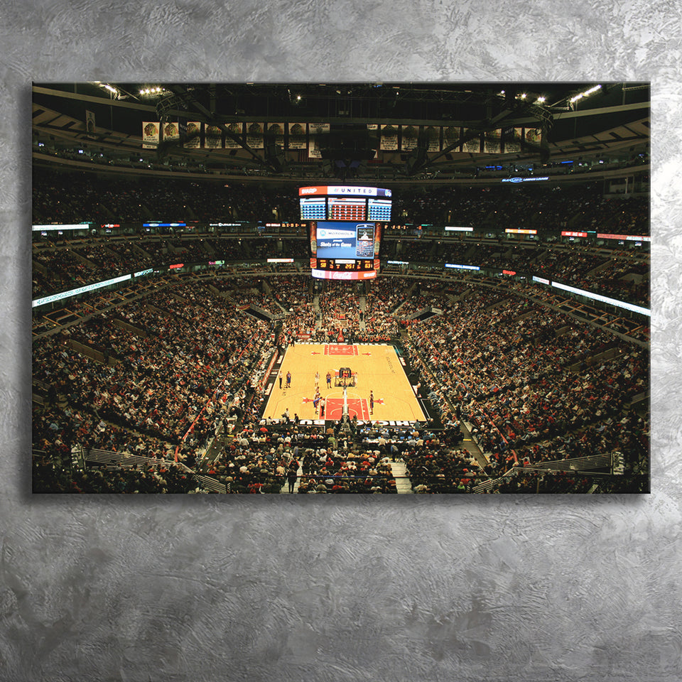United Center, Stadium Canvas, Sport Art, Gift for him, Fan Gift, Canvas Prints Wall Art Decor
