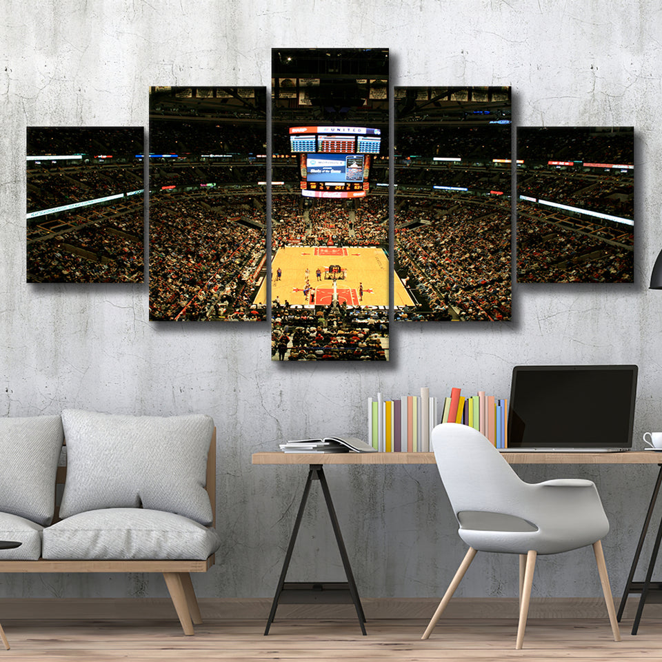 United Center, Stadium Canvas, Sport Art, Large Canvas, Multi Panels, Canvas Prints Wall Art Decor