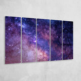 Universe, Space Photo 5 Panels B,Large Canvas,Canvas Prints Wall Art Home Decor