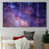 Universe, Space Photo 5 Panels B,Large Canvas,Canvas Prints Wall Art Home Decor