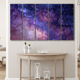 Universe, Space Photo 5 Panels B,Large Canvas,Canvas Prints Wall Art Home Decor