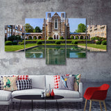 University Of Washington, Uw, America 5 Pieces Canvas Prints Wall Art - Painting Canvas, Multi Panel, Fan Gift
