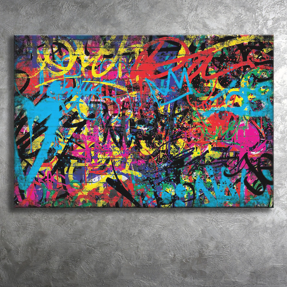 Urban Expression Graffiti Art Canvas Prints Wall Art - Painting Canvas, Home Wall Decor, Prints for Sale, Art Prints