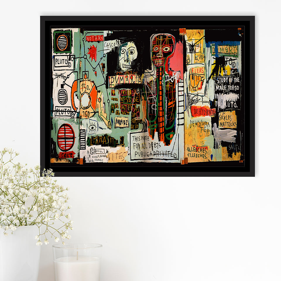 Urban Wall Art Abstract Framed Canvas Prints Wall Art Decor, Framed Picture, Floating Frame