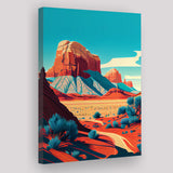Utah Retro Art Print ,City Art Print, Large Canvas, Canvas Print Wall Art Home Decor