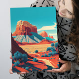 Utah Retro Art Print ,City Art Print, Large Canvas, Canvas Print Wall Art Home Decor
