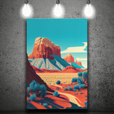 Utah Retro Art Print ,City Art Print, Large Canvas, Canvas Print Wall Art Home Decor