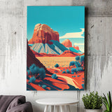 Utah Retro Art Print ,City Art Print, Large Canvas, Canvas Print Wall Art Home Decor