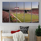 Utah Utes Wall Art Rice Eccles Stadium Canvas Prints,Multi Panels B,Sport Stadium Art Prints, Fan Gift
