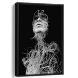 Visionary Framed Canvas Prints Wall Art Home Decor - Painting Canvas,Black Frame, Ready to hang