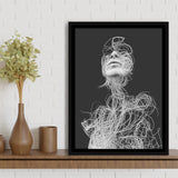 Visionary Framed Canvas Prints Wall Art Home Decor - Painting Canvas,Black Frame, Ready to hang