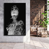 Visionary Framed Canvas Prints Wall Art Home Decor - Painting Canvas,Black Frame, Ready to hang