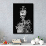 Visionary Framed Canvas Prints Wall Art Home Decor - Painting Canvas,Black Frame, Ready to hang