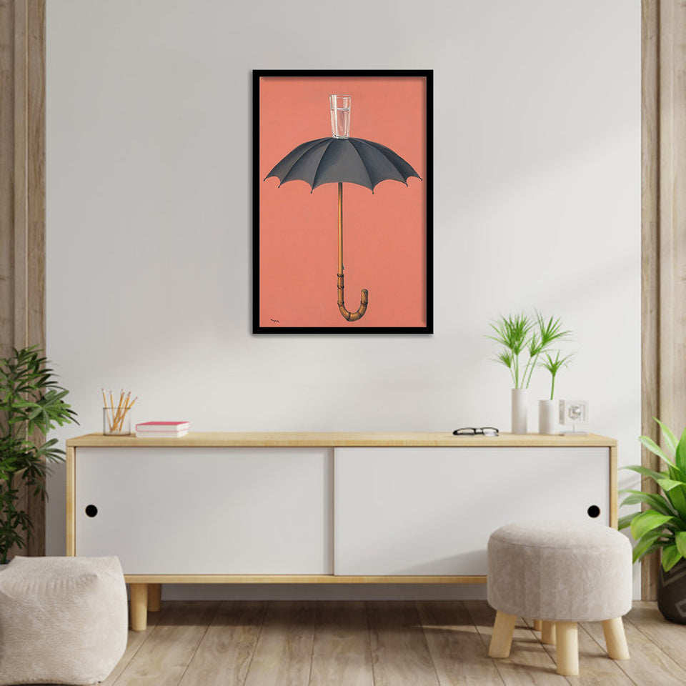 Vacation Of Hegel By Ren?Magritte-Art Print,Frame Art,Plexiglass Cover