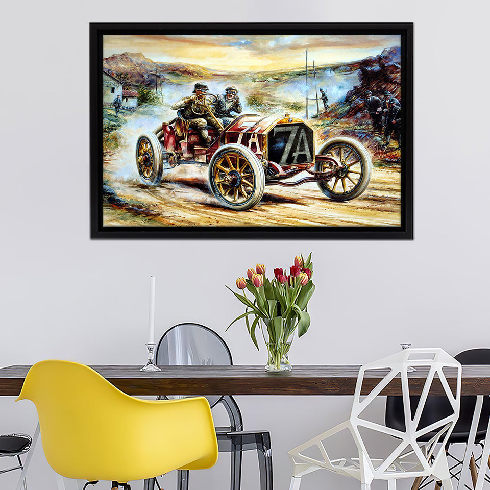 Vaclav Zapadlik Classic Car Painting Canvas Wall Art - Canvas Print, Framed Canvas, Painting Canvas