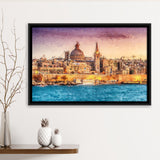 Valletta Superb City Framed Canvas Prints Wall Art Decor - Paiting Canvas, Art Prints, Floating Frame