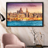 Valletta Superb City Framed Canvas Prints Wall Art Decor - Paiting Canvas, Art Prints, Floating Frame