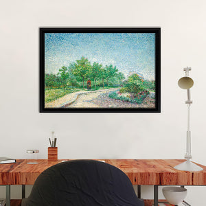 Van Gogh Park Trail Framed Canvas Wall Art - Framed Prints, Canvas Prints, Prints for Sale, Canvas Painting
