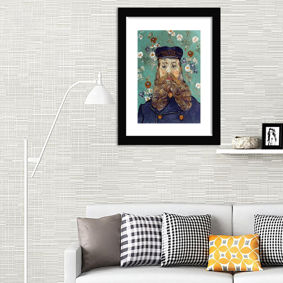 Van gogh postman_Vincent Van Gogh-Art Print,Frame Art,Plexiglass Cover
