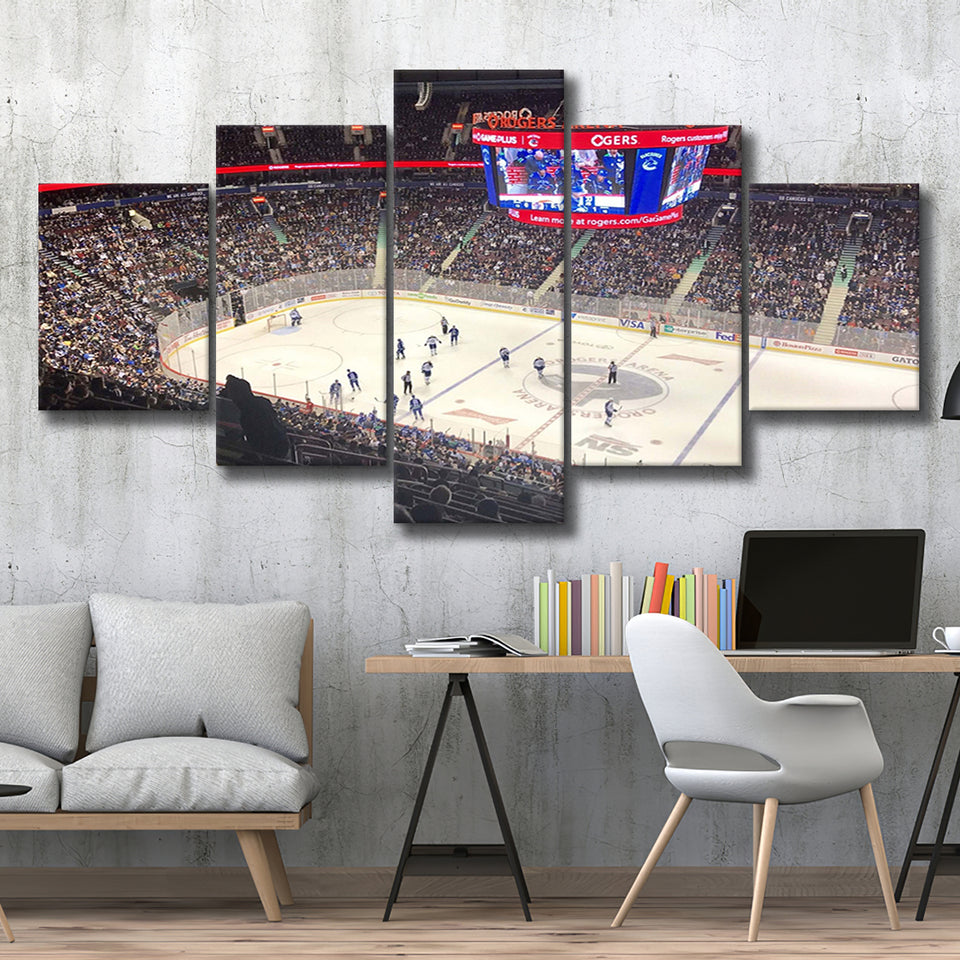 Vancouver Canucks V New Jersey Devils Canvas Print / Canvas Art by