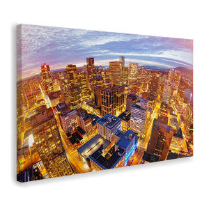 Vancouver Streets Skyline Canvas Wall Art - Canvas Prints, Prints for Sale, Canvas Painting, Canvas On Sale