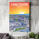 Vancouver Washington Sunset Landscape ,City Art Print, Large Canvas, Canvas Print Wall Art Home Decor