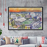 Vanderbilt Commodores Vanderbilt Stadium at Dudley Field Watercolor, Sport Prints Fan Gift, Framed Art Prints Wall Art Decor